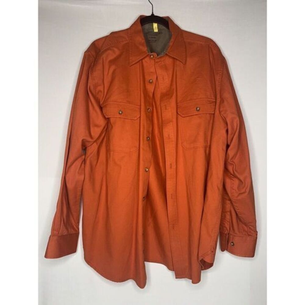 Faded Glory Men's Casual 100% Cotton‎ Shirt Red L 42/44 Pre-Owned